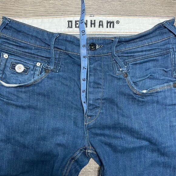 Denham Skin VJS Japanese Selvedge Denim Jeans Size W32 L32 Blue Skinny Fit - Picture 9 of 10